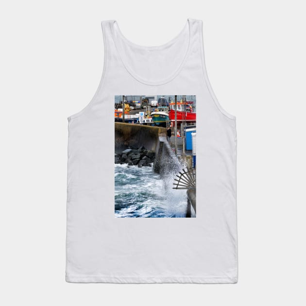 Photographer on the seafront  - Seahouses, Northumberland, UK Tank Top by richflintphoto